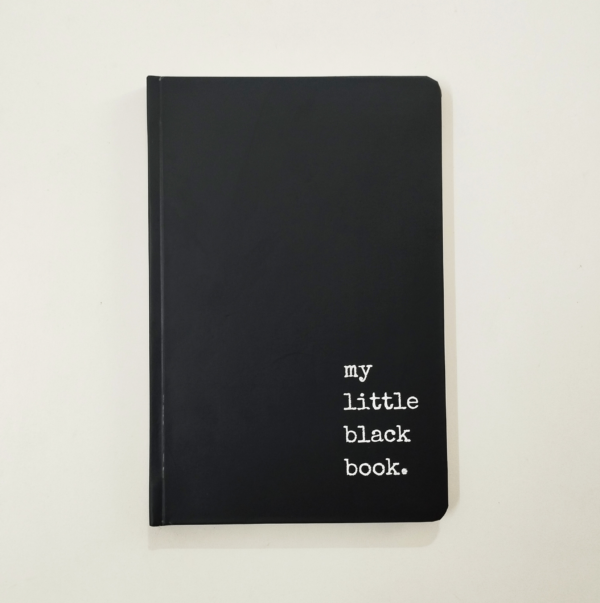 Hard cover - Little black book-lined journal